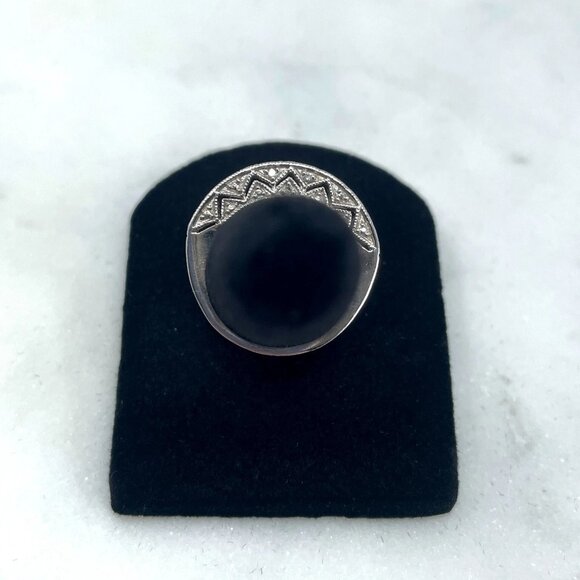 MDJ Clear Light Yellow Diamond 0.16 CTW Sterling Silver 925 Ring, Size 5 - Picture 8 of 10